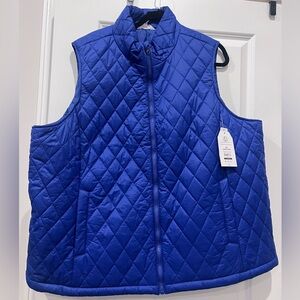 Plus size TIME & TRU Diamond Quilt Vest